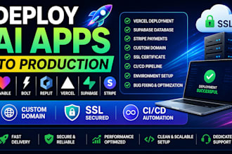deploy lovable bolt replit stripe supabase custom domain ssl ci cd vercel ai app