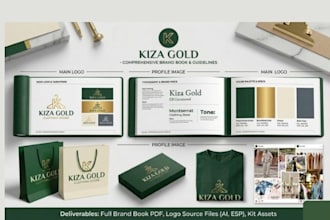 design a minimalist brand identity with full branding kit for startups