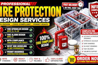 design fire protection fire sprinkler fire alarm nfpa compliance revit bim mep