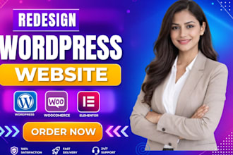build wordpress website redesign, website development and rebuild website