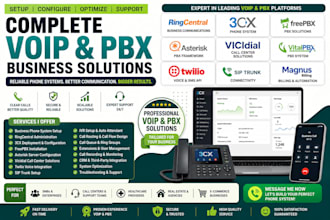 setup twilio siptrunk did number ivr 3cx vicidial, fusionpbx, voip installation