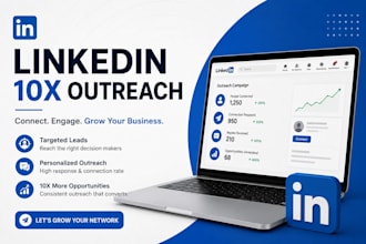 create linkedin 10x outreach strategy and lead generation campaigns