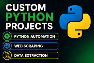 be your python programmer for scripts, bots and automation
