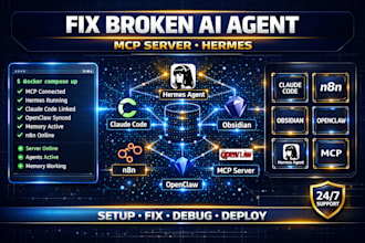 fix broken ai agent mcp server hermes claude code n8n obsidian openclaw memory