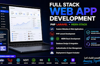build custom laravel web applications and admin panel