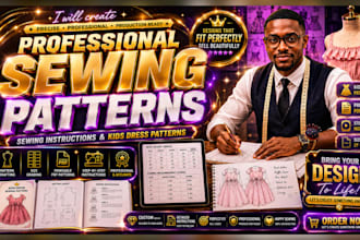 create professional sewing patterns, sewing instructions, and kids dress pattern
