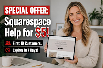 provide expert squarespace help, website design, and redesign services
