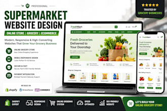 design supermarket website redesign grocery store site and online store website