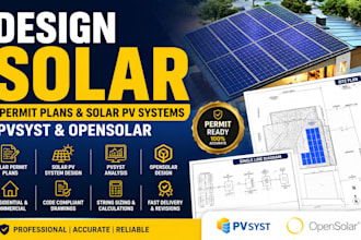 design USA solar permit plans, solar pv and battery permits