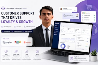 provide expert customer support using gorgias and zoho CRM