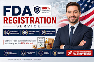 handle fda food facility registration and compliance filing for your business
