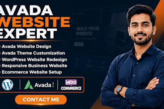 design, redesign, customize and fix avada wordpress website with avada theme