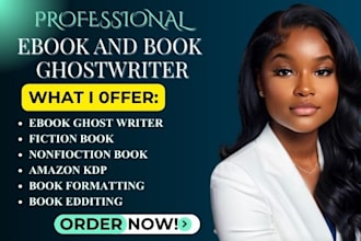 ghost write up to 20,000 words as a professional ebook ghostwriter