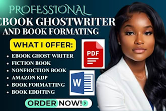 ghost write up to 20,000 words as a professional ebook ghostwriter