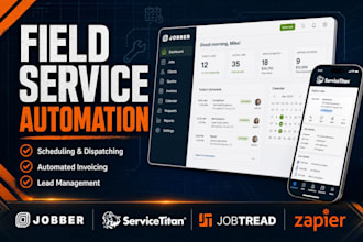 build automated field service systems for jobber, jobtread, and servicetitan