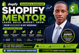 mentor you on shopify store setup dropshipping and marketing