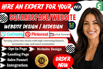 redesign squarespace website, edit squarespace, beautiful squarespace website