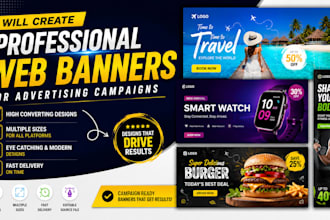 create professional web banners for advertising campaigns