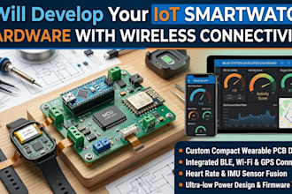 develop iot smartwatch hardware with wireless connectivity