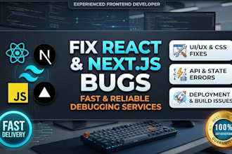 fix bugs in your react and next js website