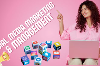 be social media manager, monthly social media post design ,scheduling post
