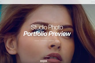 build a modern photography portfolio website