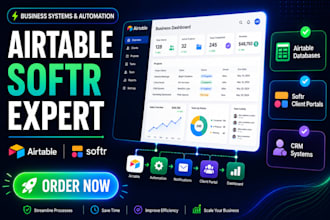 setup airtable database softr webapp airtable automation airtable crm expert