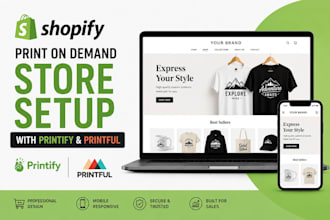 build a shopify print on demand store with printify and printful