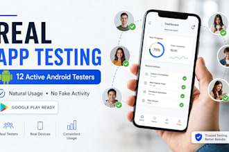 do closed testing 12 testers, 14 days testing, app testing, real tester android