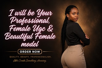 be your female model for product videos, photos, and ugc content ai ugc