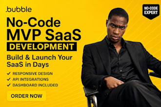 build bubble website, mobile app, landing page mvp for you