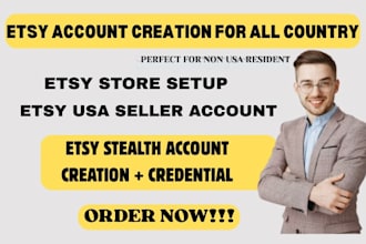 create a stable and unsuspended etsy account, etsy store setup for all country