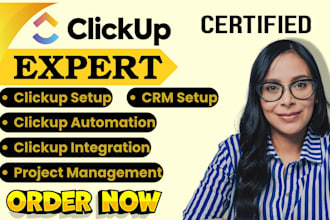 setup clickup custom systems workflows and automate tasks in clickup