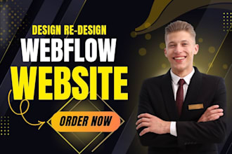 design or redesign a professional webflow website as a webflow expert