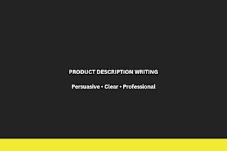 write persuasive product descriptions