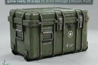 model game ready 3d props for arma reforger enfusion mods