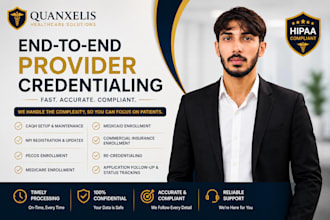 do provider credentialing, caqh, pecos, npi and insurance enrollment