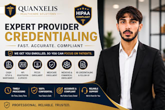 do provider credentialing, caqh, pecos, npi and insurance enrollment