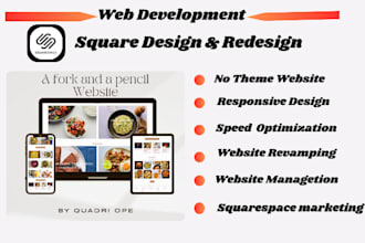 design or redesign a modern squarespace website that converts
