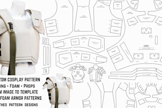do custom sewing patterns for clothes cosplay eva foam armor templates props