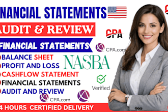 usa CPA letter, income verification, audit financial statement, profit and loss