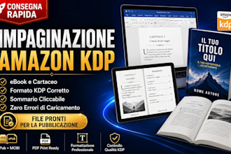 impagina e formatta il tuo libro per amazon KDP senza errori