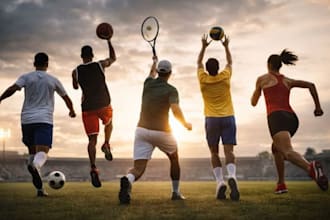 create a standard website for football and soccer website