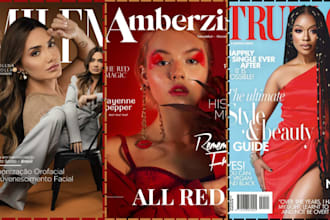 create a modern magazine design, sport magazin, fashion, lifestyle magazine