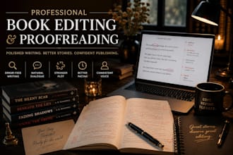 proofread and edit your fiction story or ebook