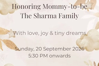 design baby shower invitation card for girl boy or neutral theme