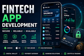 develop a secure fintech mobile app for android and ios