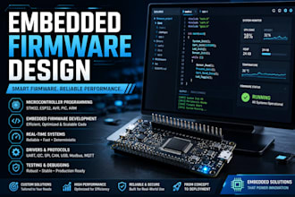 design embedded firmware for esp32, stm32, arduino and iot devices