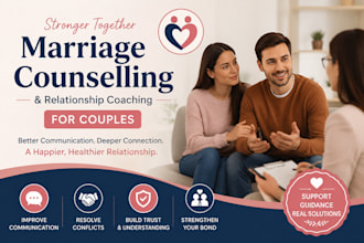 offer marriage counselling and relationship coaching for couples
