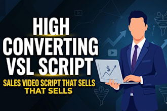 write a high converting vsl script, sales video script, and video sales letter